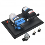 RV vandens siurblys DC 24V 3GPM 11,3 l/min 55 PSI gėlo vandens membraninis siurblys, įmontuotas pagal poreikį slėgis