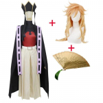 Kimetsu No Yaiba Demon Slayer Juuni Kitsuki Douma Cosplay Kostiumas Helovino karnavalinis rekvizitas Lotus Imprint Sulankstomas ventiliatorius suaugusiems