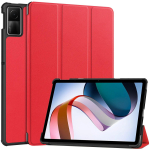 &bdquo;Xiaomi Redmi Pad Se Case&ldquo; 11 colių plan&scaron;etiniam kompiuteriui, tris kartus sulankstomas plonas stovas, tvirtas magnetinis dangtelis su automatinio pažadinimo funkcija Redmi Pad Se 11 inch raudona