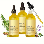 Augalų ekstraktas plaukų augimui skirtas aliejus sausiems pažeistiems plaukams ir jų augimui, 60ml 3vnt. 3PCS Natural Hair Growth oil