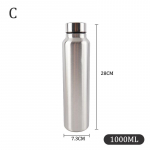 Nerūdijančio plieno sportinio vandens butelio termoso puodelis, nepralaidus termosui 7.3*28cm