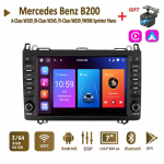 Android AutoRadio, skirtas Mercedes Benz A-Class W169 B-Class W245 V-Class W639 W906 Sprinter Viano Carplay Car Multimedia GPS 2din Autoradio 2+64GB 2+64GB