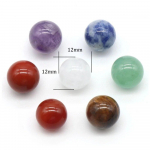 7vnt/rinkinys Natūralus akmuo 12mm karoliukai Kri&scaron;tolinis Ametistas Tigro akis Kvarcas Čakra Joga Akmuo Apvalūs Kamuoliai Papuo&scaron;alai Papuo&scaron;alai Priedai 12mm-7PCs
