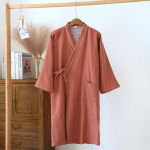 Naujas japoni&scaron;kas kimono chalatas pavasario/vasaros poros naktiniai 100 % medvilniniai dideli chalatai vyri&scaron;ki ir moteri&scaron;ki vidutinio ilgio namų pižamos XL