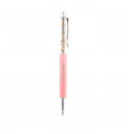 Pierres et Min&eacute;raux. Stylo min&eacute;raux Oeil de Tigre d'Afrique du Sud. Couleur Rose Saumon.