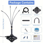 1 Pack, Standing Misters For Outside Patio, 26.2FT Portable Misting System For Cooling Outdoor, Standing Misting Cooling System juoda