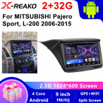 Automobilio radijas Mitsubishi Pajero Sport 2 L200 Triton 2008-2016, Carplay, Navigacija GPS, Android Auto, DSP, Multimedijos grotuvas, Ne 2din 4 core 2GB+32GB CP