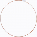 Armature abat-jour cercle cuivr&eacute; Diam&egrave;tre 40 cm