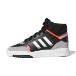 Adidas Originals Drop Step J vidutinio auk&scaron;čio vaiki&scaron;ki riedlenčių batai Vaiki&scaron;ki riedlenčių batai Juodi Pilki Balti EE8756 37⅓
