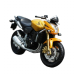 Welly 1/18 HONDA Hornet lydinio sportinio motociklo modelis lieto metalo gatvės motociklo modelis simuliacijos kolekcija vaikams žaislai dovana geltona