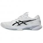 Asics Solution Speed FF 4 Patogus prigludimas Neslystantis žemi teniso bateliai Vyri&scaron;kas sportbačio modelis Baltas Juodas 1041A532-100 39.5