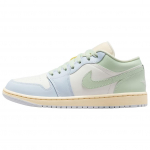 Air Jordan 1 Low Sail Aura Moteri&scaron;ki sportbačiai Žali Muslin Jade-Aura DC0774-108 35.5