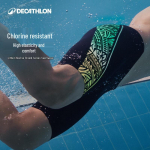 Decathlon Berniuki&scaron;kos varžybinės plaukimo kelnaitės 155 mėlyna spalva