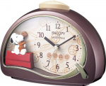 Rhythm Žadintuvas SNOOPY Žadintuvas Character Clock R506 Rudas 4SE506MJ09 ruda