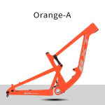 BXT 29er Pilnai amortizuojantis Boost Rėmas, Anglies Pluo&scaron;to MTB Rėmo Rinkinys UDH kabykla, Boost 148x12mm, Eiga 100mm-120mm 52 oranžinė