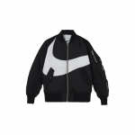Nike Sportswear Swoosh Therma-FIT Dvipusė Bomber striukė Juoda/Photon Dust DD6056-010 L
