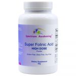 Spectrum Awakening Super Folio Rūg&scaron;tis Didelis Miltelių Kiekis Leukovorinas Palaiko Normalią Kalbos Raidos Vaikams 63g 1 vnt