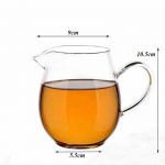 Skaidrus kar&scaron;čiui atsparus stiklinis arbatinukas Cha Hai Gongdao arbatinukas Fair puodelis arbatos puodelio arbatos rinkinys 450ml