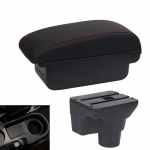 Skirta Kia Rio 4 porankiui Kia Rio X X-Line automobilinės saugojimo dėžutės automobilio porankio dėžutės priedai Modifikavimo dalys Interjero detalės 2018-2022 m. raudona/juoda