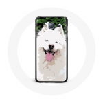 Coque pour Samsung Galaxy J5 Samoy&egrave;de Blanc Race de chiens