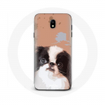 Coque pour Samsung Galaxy S5 &Eacute;pagneul japonais Noir et Blanc Race de chiens