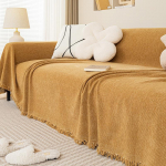 Silkės kaulo ra&scaron;to sofos užvalkalas Audinys sofos rank&scaron;luostis &bdquo;Four Seasons&ldquo; universalus tiesios eilės sofa, vientisa pilnai uždengta antklodė 180*260cm