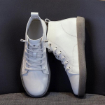 Fujin 2,5 cm Batai Didelio Dydžio Karvės Natūrali Oda Motociklininkų Dizainerio Moteri&scaron;ki Oksfordai Mokasinai Pavasaris Ruduo Ankle Booties Avalynė 35 balta