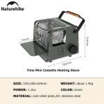 Mini Portable Heating Stove Outdoor Camping Multifunctional Heating Stove 1.1kw Power Kitchen Hiking Green žalia