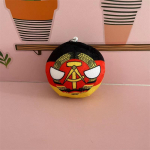 10cm Polandball pliu&scaron;inis žaislas JK Ukraina Vokietija Countryball i&scaron;kam&scaron;a lėlė dekoracija 10cm