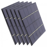 5/10 vnt. Mini saulės elementai 3W 5V Saulės sistemos rinkinys 240MA &bdquo;Pasidaryk pats&ldquo; įkrovimui Saulės panelės 10x10cm Telefonams, ne&scaron;iojamiesiems kompiuteriams, &scaron;viestuvams