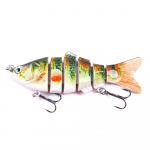 1 vnt HENGJIA 0,62oz/4'' 6 sekcijų kelių jungčių Minnow žvejybos masalai Swimbait lydekos masalai