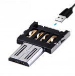10 vnt mini C tipo ir USB OTG adapterio jungtis, palaikoma S8 Note8 Android telefone ir C tipo i&scaron;maniajame telefone USB mi Micro USB (10 pcs)