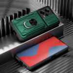 Kortelės lizdo slankiojančios kameros apsaugos telefono dangtelis, skirtas Xiaomi Redmi Note 12 Pro Plus 5G 12Pro žiedinio stovo laikiklis smūgiams atsparus &scaron;arvų dėklas Redmi Note 11 Pro 11S Redmi Note 12Pro 5G žalia
