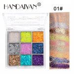 Shimmer Eyeshadow Blizgučiai Kūno Veido Menas Laisvi blizgučiai Deimantiniai brangakmeniai Kalnų kri&scaron;tolas Makiažo padėklas vandeniui atsparus vakarėlio festivalis 01