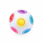 1 vnt Magic Rainbow Press Ball Dekompresinis futbolas Vaikų dėlionės kubo žaislas ZKStar WBL 1Pc