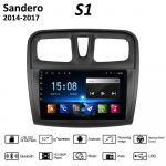 10 colių Android Carplay, skirtas Renault Logan Sandero 2014-2017 automobilių radijas Multimedijos vaizdo grotuvas GPS navigacija WIFI 2+32GB