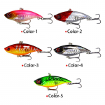 5 vnt. VIB panardinamas garso kamuolys 6,5 cm/11 g kieto masalo imitacinis žuvies masalas 5PCS