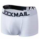 Boksinės kelnaitės JOCKMAIL prekės ženklo medvilnės žemu juosmeniu vientisos spalvos kvėpuojantis sportinis žakardo liemens vyri&scaron;kas apatinis trikotažas XXL