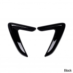 1 pora 2012-2016 m. BMW 3 serijos F30 juodos spalvos ABS automobilio &scaron;oninių oro ventiliacijos angų dangtelis, dekoratyviniai sparno lipdukai, automobilių keitimas sidabras