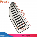Nerūdijančio plieno automobilio pedalo pėdos atramos pedalo dangtelis, skirtas Ford Focus 2 3 4 MK2 MK3 MK4 2005- Kuga Escape LHD