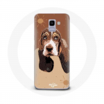 Coque pour Samsung Galaxy A8 2018 Basset Hound chien visage