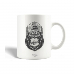 Mug en C&eacute;ramique Gorille Chapeau Haut de Forme