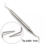 Dviejų galų dantų valymo ekskavatorius &scaron;auk&scaron;tas burnos priežiūros ertmės atstatomasis įrankis Dantų instrumentas Nerūdijantis plienas 1 pc Hollow handle 1.0mm