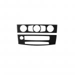 2 vnt. anglies pluo&scaron;to automobilio centrinės konsolės oro kondicionavimo CD panelės dekoratyvinis apdailos dangtelis BMW 5 serijos E60 2008-10 priedai A 2008-10