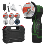 Akumuliatorinis kampinis &scaron;lifuoklis 7000 RPM elektrinis &scaron;lifavimo įrankis mini &scaron;lifuoklis su 1 vnt 16,8 V 2000 mAh baterija US Plug & 6 Blades tamsiai žalia spalva