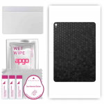 apgo skin sticker film foil vinyl for the BACK compatible with Apple iPad Pro 9.7 (2016), scratch-resistant, easy to install - Black Honeycomb