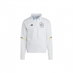 Adidas Ispanijos rinktinės vientiso spaudinio logotipas Užsegamas apykaklės &scaron;varkas Vyri&scaron;ki &scaron;varkai Baltas IC4392 S