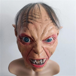 Gollum kaukė Filmas Cosplay Mutant Monster Kaukė Helovino kostiumų vakarėlis Rekvizitas Blogis Siaubas Klounas Demonas Latekso kaukė balta