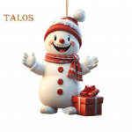 1 pora Kalėdų Senelio pakabukų akrilo spalvingi kabantys kalėdiniai papuo&scaron;imai Klasikiniai Kalėdų Senelio &scaron;ventiniai papuo&scaron;imai dovanos draugams &scaron;eimai E