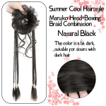 Sintetinio pluo&scaron;to ilgas susuktas uodegos priauginimas su gumine juostele 22 colių pynimo plaukų priauginimas su netvarkinga kasele moterims kasdieniniam naudojimui 22inch